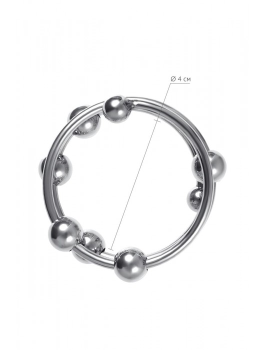 Большое металлическое кольцо под головку пениса - ToyFa - купить с доставкой в Евпатории