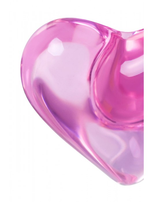 Розовая фигурная анальная втулка - 9,8 см. - Sexus