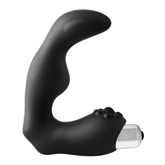 Черный вибромассажер простаты FantASStic Vibrating Prostate Massager - 11,3 см. - Dream Toys - в Евпатории купить с доставкой