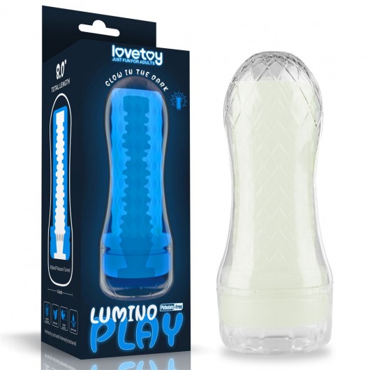 Светящийся в темноте мастурбатор Lumino Play Masturbator Ribbed - Lovetoy - в Евпатории купить с доставкой