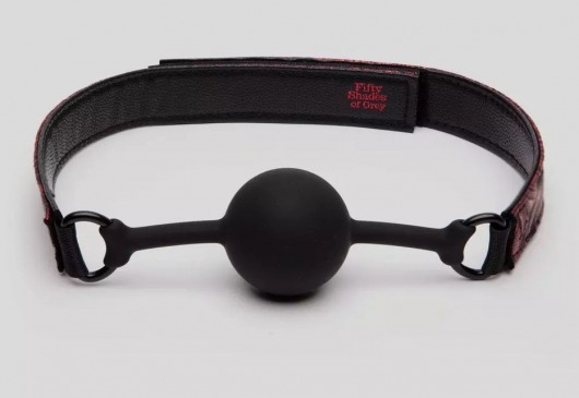 Кляп-шар на двусторонних ремешках Reversible Silicone Ball Gag - Fifty Shades of Grey - купить с доставкой в Евпатории