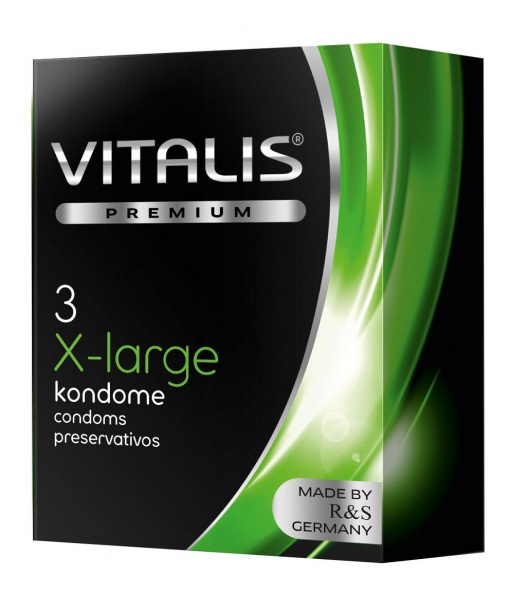 Презервативы увеличенного размера VITALIS PREMIUM x-large - 3 шт. - Vitalis - купить с доставкой в Евпатории