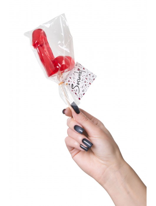 Красный леденец в форме фаллоса со вкусом виски - Sosuчki - купить с доставкой в Евпатории