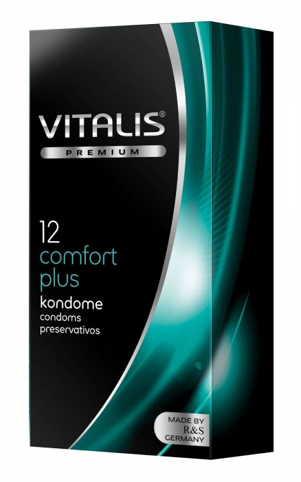 Контурные презервативы VITALIS PREMIUM comfort plus - 12 шт. - Vitalis - купить с доставкой в Евпатории