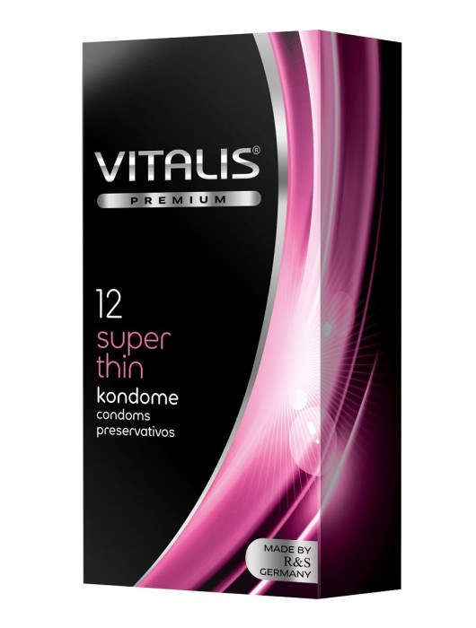 Ультратонкие презервативы VITALIS PREMIUM super thin - 12 шт. - Vitalis - купить с доставкой в Евпатории