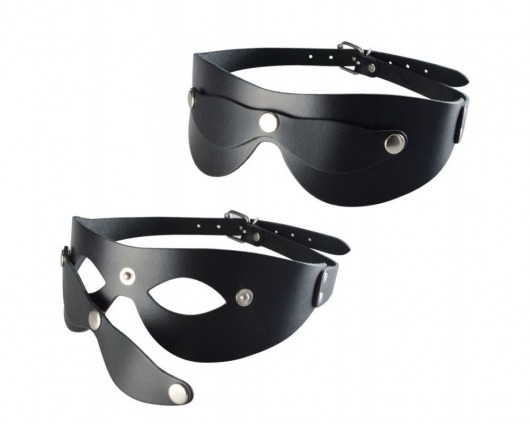 Черная кожаная маска  Новичок - Sitabella - купить с доставкой в Евпатории