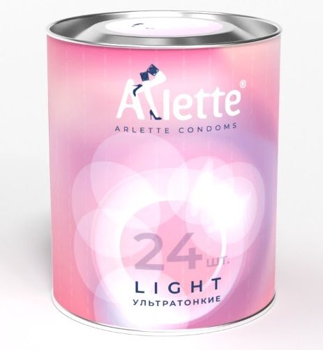 Ультратонкие презервативы Arlette Light - 24 шт. - Arlette - купить с доставкой в Евпатории