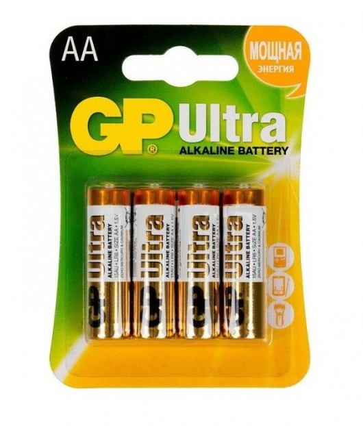 Батарейки алкалиновые GP Ultra Alkaline AA/LR6 - 4 шт. - Элементы питания - купить с доставкой в Евпатории