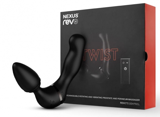 Черный гибридный вибромассажер Nexus Revo Twist - Nexus Range - в Евпатории купить с доставкой