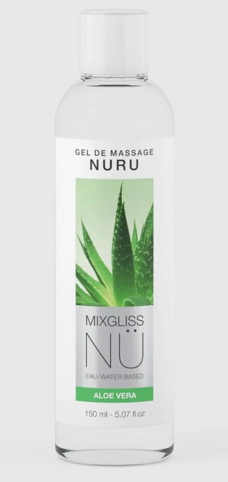 Массажный гель на водной основе Mixgliss NU Aloe Vera - 150 мл. - Strap-on-me - купить с доставкой в Евпатории