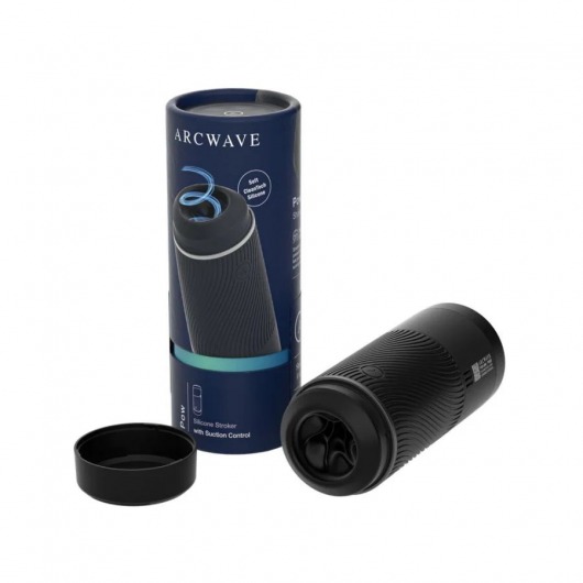 Черный мастурбатор с контролем всасывания Arcwave Pow Stroker - Arcwave - в Евпатории купить с доставкой