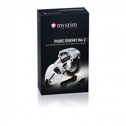 Пояс верности Pubic Enemy №2 с электростимуляцией уретры - MyStim - купить с доставкой в Евпатории