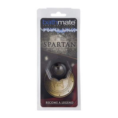 Чёрное эрекционное кольцо Spartan - Bathmate - в Евпатории купить с доставкой