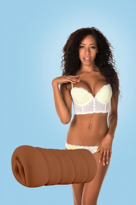 Коричневый мастурбатор-вагина BRIANNA - Dream Toys - в Евпатории купить с доставкой