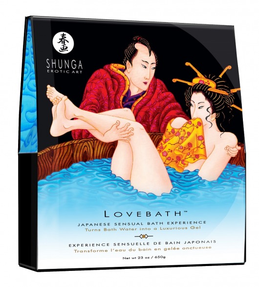 Соль для ванны Lovebath Ocean temptation, превращающая воду в гель - 650 гр. - Shunga - купить с доставкой в Евпатории