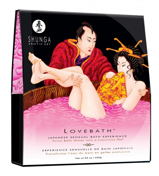 Соль для ванны Lovebath Dragon Fruit, превращающая воду в гель - 650 гр. - Shunga - купить с доставкой в Евпатории