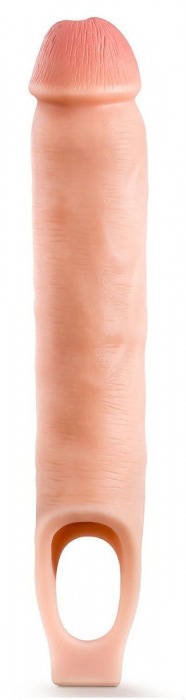 Телесная насадка-удлинитель 11.5 Inch Silicone Cock Sheath Penis Extender - 29,2 см. - Blush Novelties - в Евпатории купить с доставкой