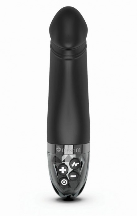 Черный вибратор с электростимуляцией Real Deal Neal - 16,5 см. - MyStim - купить с доставкой в Евпатории