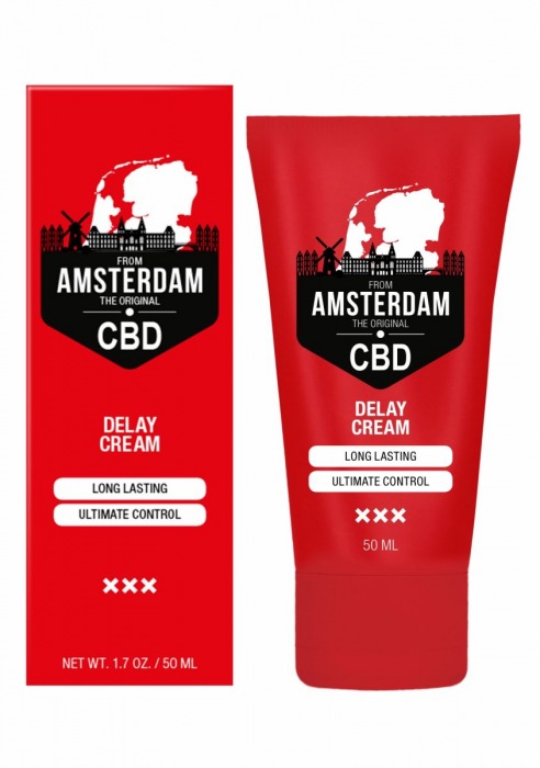 Крем-пролонгатор CBD from Amsterdam Delay Cream - 50 мл. - Shots Media BV - купить с доставкой в Евпатории