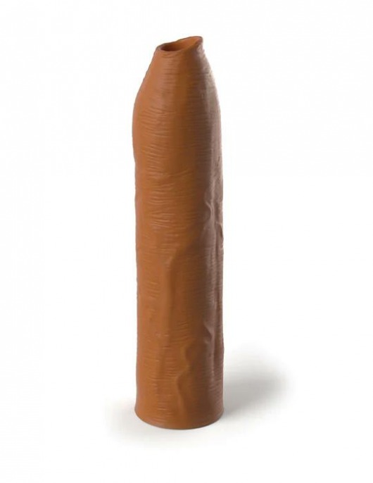 Кофейная насадка-удлинитель Uncut Silicone Penis Enhancer - 17,8 см. - Pipedream - в Евпатории купить с доставкой