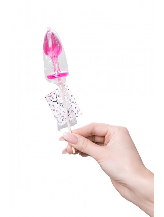 Розовый леденец  в форме анальной втулки со вкусом айриш крим - 29 гр. - Sosuчki - купить с доставкой в Евпатории