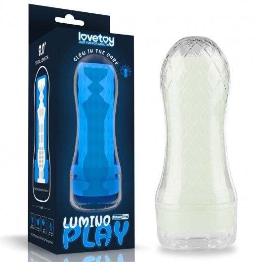 Светящийся в темноте мастурбатор Lumino Play Masturbator Pocketed - Lovetoy - в Евпатории купить с доставкой