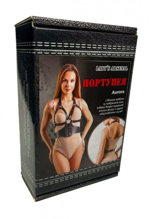 Кожаная портупея Aurora - БДСМ Арсенал - купить с доставкой в Евпатории