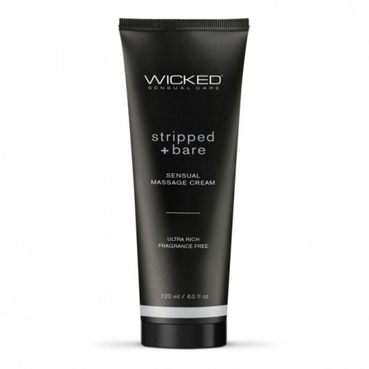 Массажный легкий крем WICKED Stripped plus Bare - 120 мл. - Wicked - купить с доставкой в Евпатории