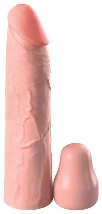 Телесная насадка-удлинитель 1 Inch Silicone X-tension - 17,8 см. - Pipedream - в Евпатории купить с доставкой
