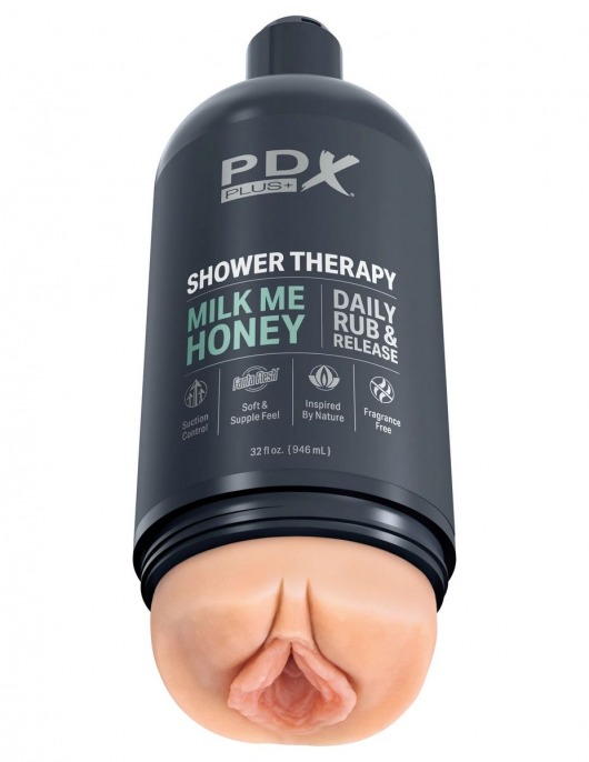 Телесный мастурбатор-вагина Shower Therapy Milk Me Honey - Pipedream - в Евпатории купить с доставкой