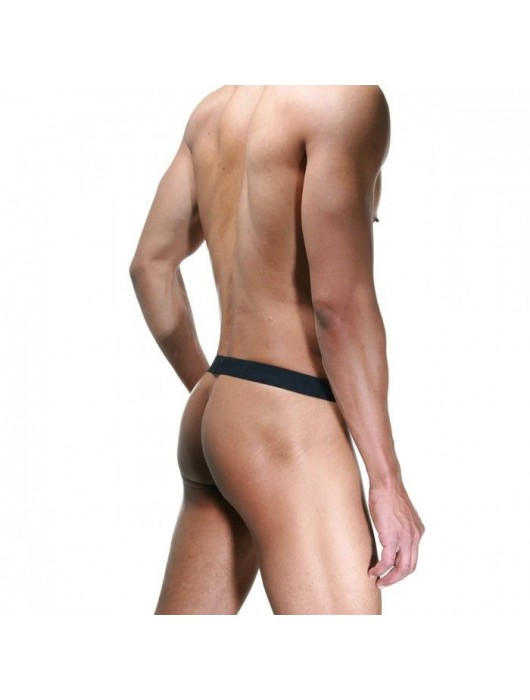 Откровенные розовые трусы на широком черном поясе - La Blinque купить с доставкой