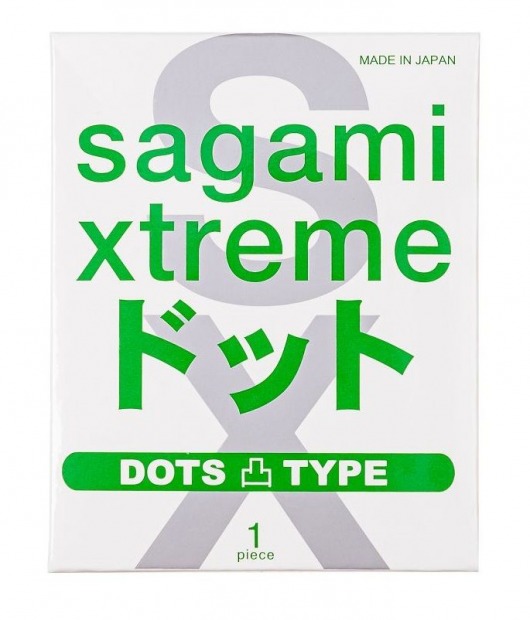 Презерватив Sagami Xtreme Type-E с точками - 1 шт. - Sagami - купить с доставкой в Евпатории