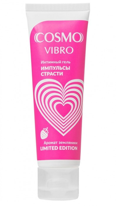 Возбуждающий гель на водно-силиконовой основе Cosmo Vibro с ароматом земляники - 50 гр. - Биоритм - купить с доставкой в Евпатории