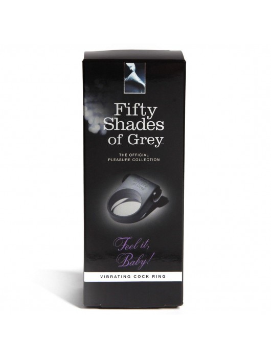 Серое эрекционное кольцо с вибрацией Feel It, Baby! - Fifty Shades of Grey - в Евпатории купить с доставкой