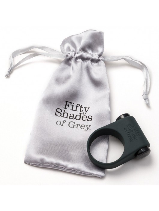 Серое эрекционное кольцо с вибрацией Feel It, Baby! - Fifty Shades of Grey - в Евпатории купить с доставкой