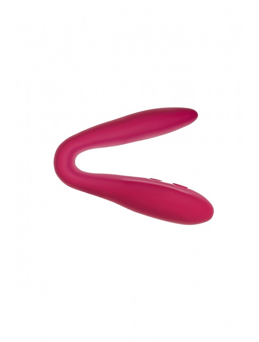 Бордовый многофункциональный вибратор Caberna - ToyFa