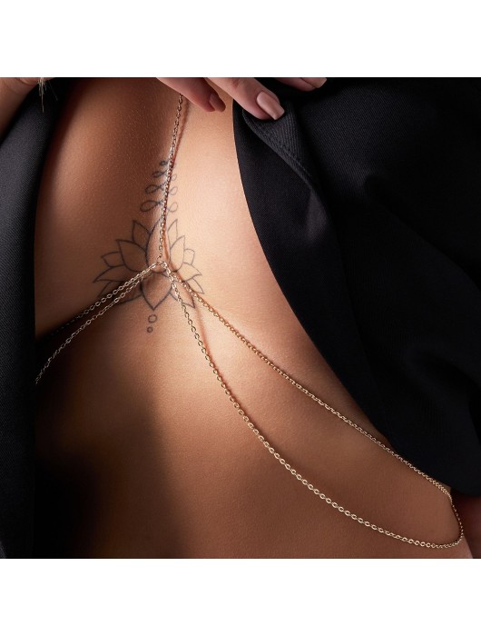 Оригинальная золотистая цепочка на грудь - Сима-Ленд купить с доставкой