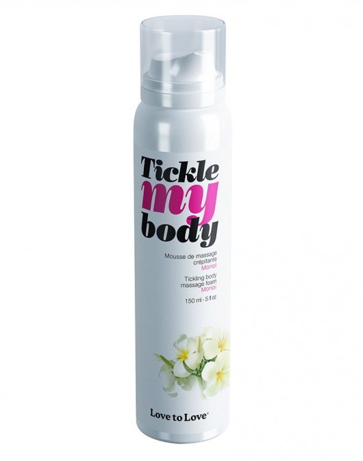 Массажная хрустящая пенка Tickle My Body Monoi с ароматом моной - 150 мл. - Love to Love - купить с доставкой в Евпатории