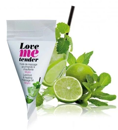 Съедобное согревающее массажное масло Love Me Tender Mojito с ароматом мохито - 10 мл. - Love to Love - купить с доставкой в Евпатории