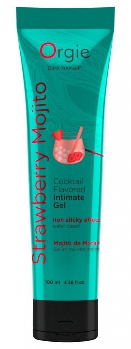 Съедобный интимный гель Orgie Lube Tube Cocktail Strawberry Mojito - 100 мл. - ORGIE - купить с доставкой в Евпатории