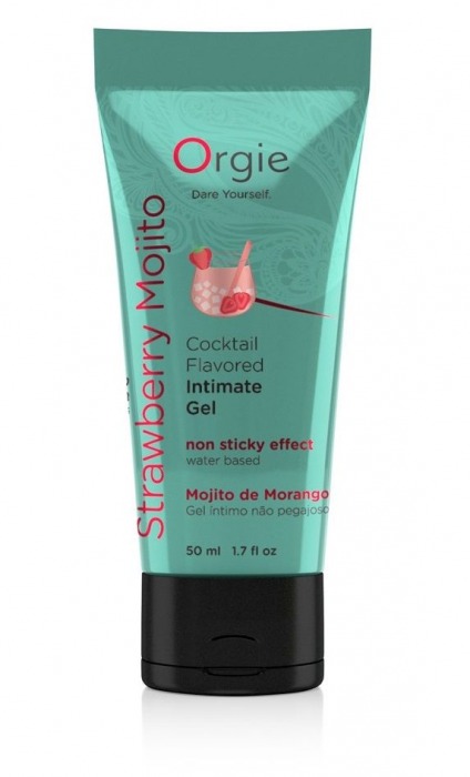 Съедобный интимный гель Orgie Lube Tube Cocktail Strawberry Mojito - 50 мл. - ORGIE - купить с доставкой в Евпатории