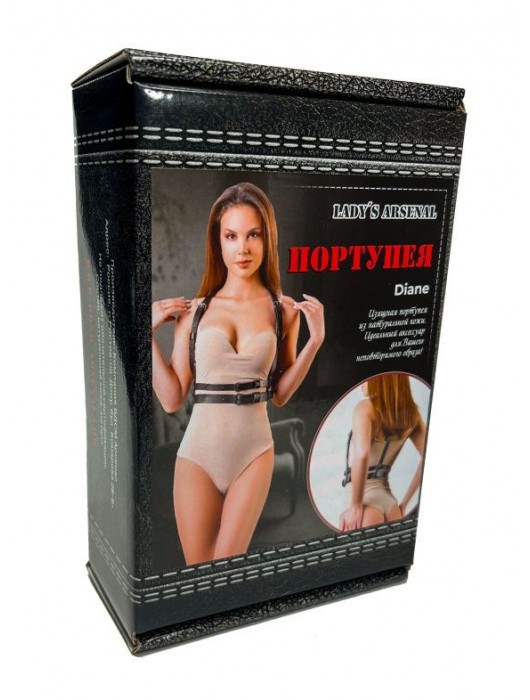 Изящная портупея из натуральной кожи Diane - БДСМ Арсенал - купить с доставкой в Евпатории