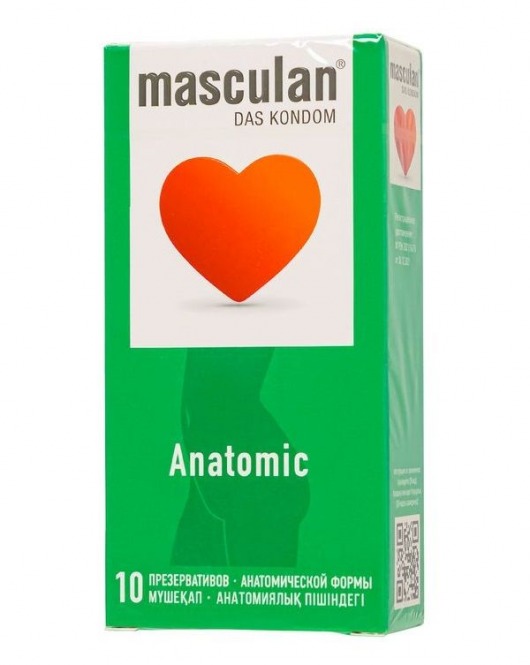 Презервативы анатомической формы Masculan Anatomic - 10 шт. - Masculan - купить с доставкой в Евпатории