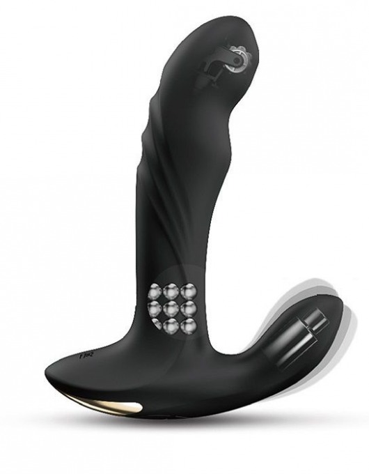 Черный вибромассажер простаты Multi P-Joy с 3 моторами - Dorcel - в Евпатории купить с доставкой