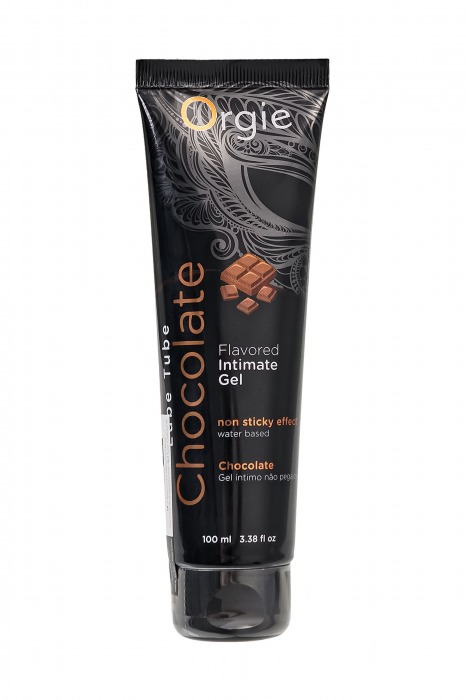 Интимный гель на водной основе Lube Tube Chocolate с шоколадным вкусом - 100 мл. - ORGIE - купить с доставкой в Евпатории