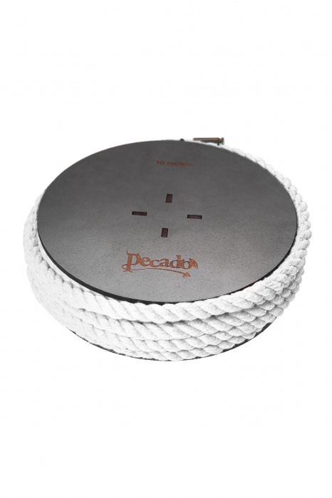 Белая веревка для шибари на катушке - 10 м. - Pecado - купить с доставкой в Евпатории