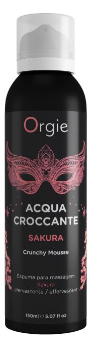 Хрустящая пенка для массажа Orgie Acqua Croccante Sakura с ароматом сакуры - 150 мл. - ORGIE - купить с доставкой в Евпатории
