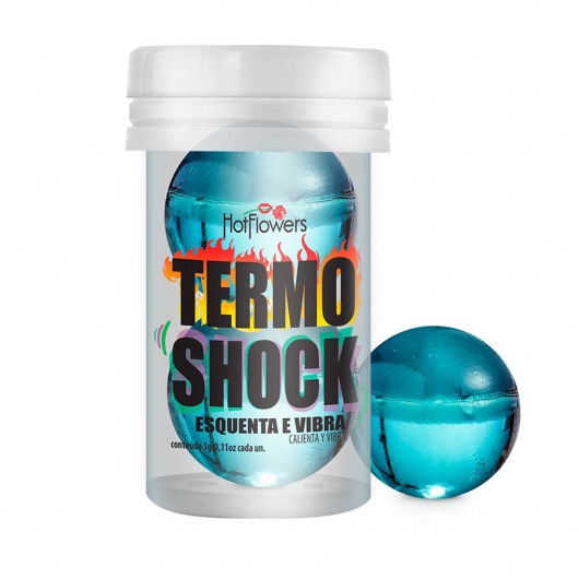 Интимный гель Termo Shock Hot Ball с разогревающе-покалывающим эффектом (2 шарика по 3 гр.) - HotFlowers - купить с доставкой в Евпатории