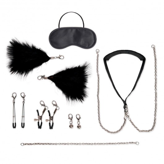 Большой эротический набор из 12 предметов Interchangeable Collar   Nipple Clips Set - Lux Fetish - купить с доставкой в Евпатории