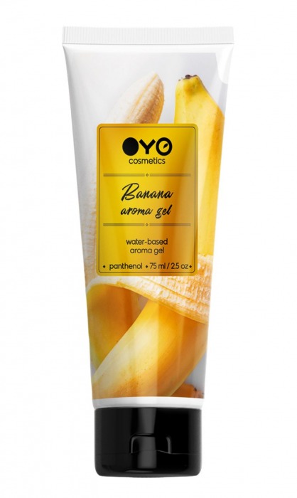 Лубрикант на водной основе OYO Aroma Gel Banana с ароматом банана - 75 мл. - OYO - купить с доставкой в Евпатории